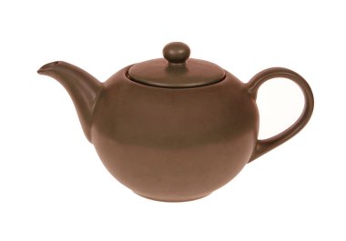 Beyaz arka plan üzerinde izole çaydanlık.