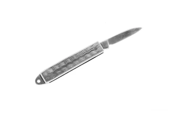 Kapesní nůž izolované na bílém pozadí. — Stock fotografie