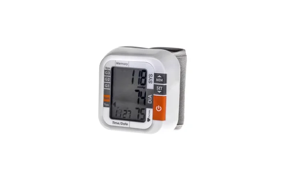 Automatisches digitales Blutdruckmessgerät. — Stockfoto