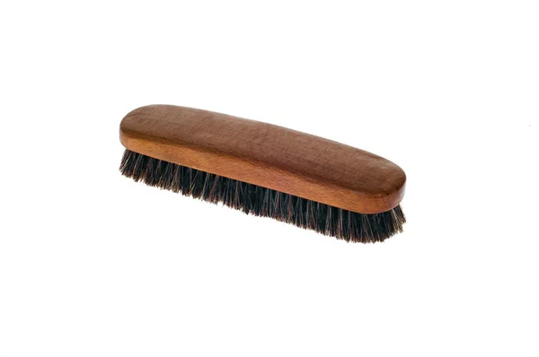 Houten schoonmaak scrub borstel. — Stockfoto