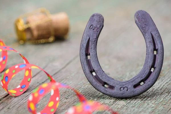 Hufeisen als Talisman für Erfolg und Glück — Stockfoto