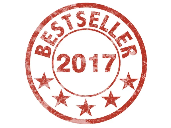 Grunge-Label zum Bestseller 2017 — Stockfoto