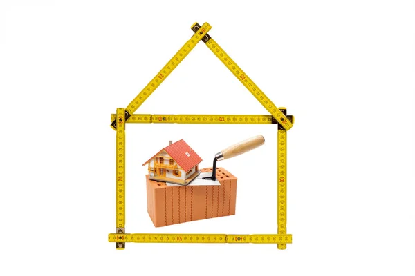 Логотип дома и строительной компании — стоковое фото
