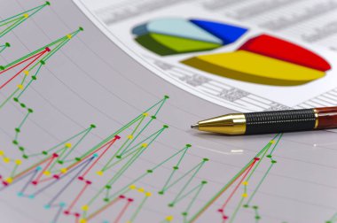 grafik tablo levha ile finans ve borsa başarısı gösteren
