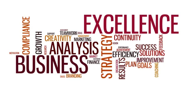 Word Cloud Business Analysis Strategy — Stock Photo, Image