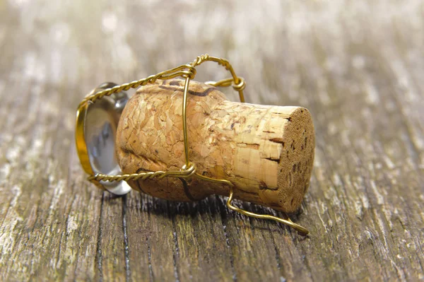 Cork of champagne blank for your text — Stock Photo, Image