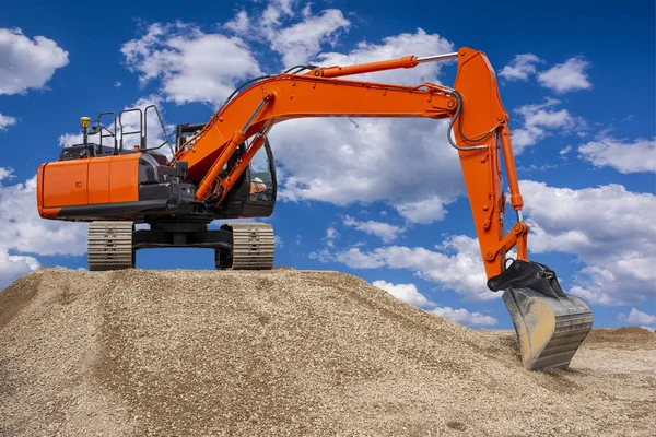 Bagger Auf Einer Baustelle — Stockfoto