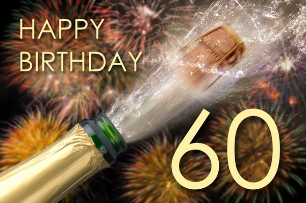 Invito Congratulazioni 60Esimo Compleanno — Foto Stock