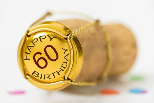 Congratulation Happy Birthday 60Th — Stock Photo, Image