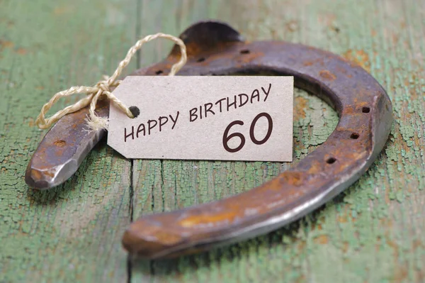 Parabéns Feliz Aniversário 60Th — Fotografia de Stock
