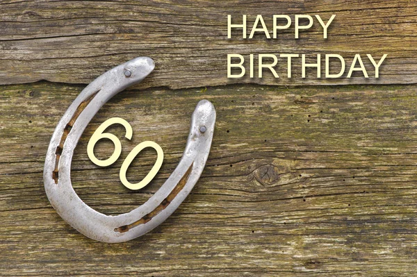 Congratulation Happy Birthday 60Th — Stock Photo, Image