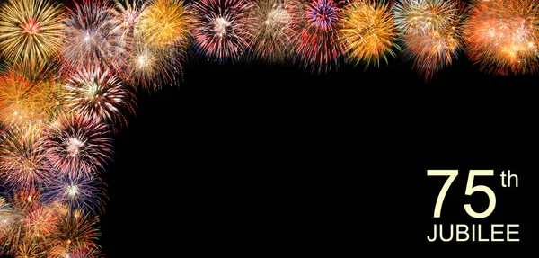 Jubileumi Évforduló Tűzijátékkal — Stock Fotó