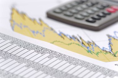 Borsa çizelgesi ve finans tabloları