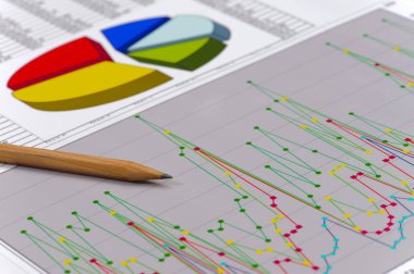 Borsa çizelgesi ve finans tabloları