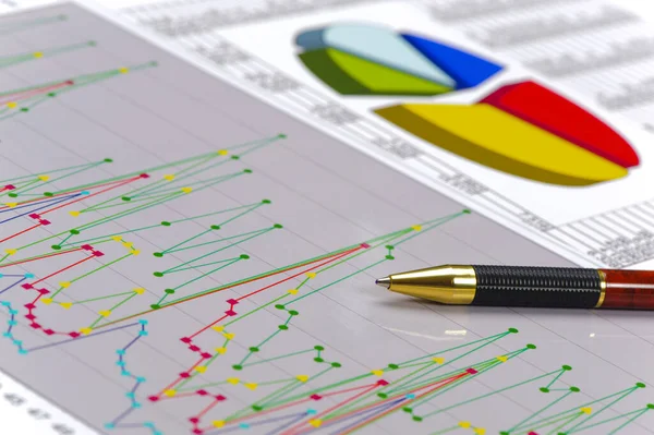 Chart Stock Exchange Financial Tables — Stock Photo, Image