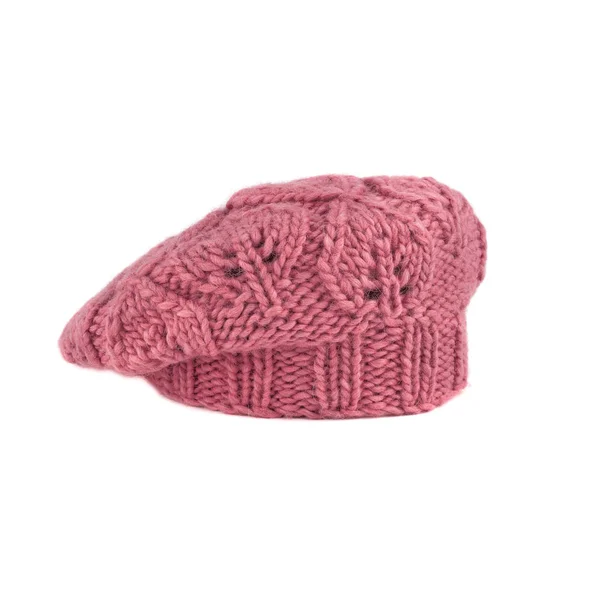 粉红色的法国贝雷帽 — 图库照片