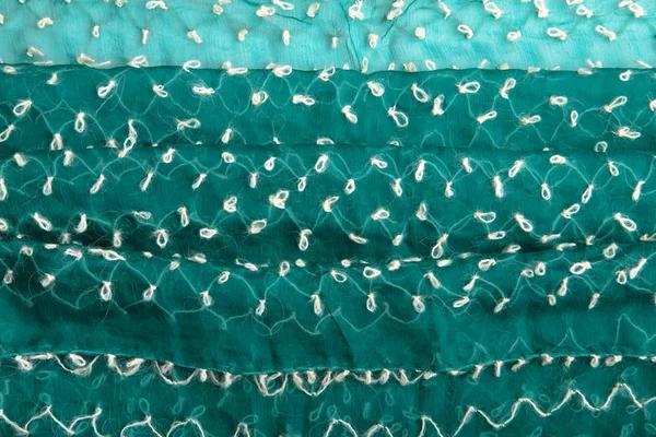 Green tulle fabric — Stock Photo, Image