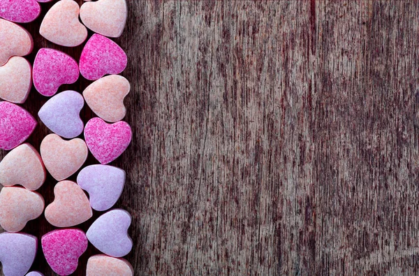 Szív alakú édesség háttér — Stock Fotó
