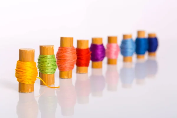 Diversity concept - colorful threads — Stockfoto