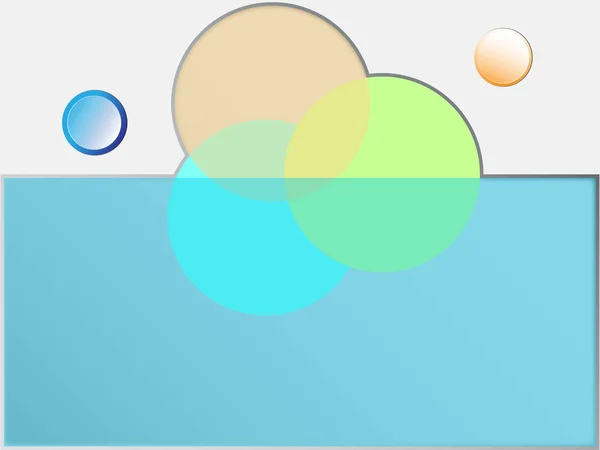 Abstrakt bakgrund med färgade cirklar — Stock vektor