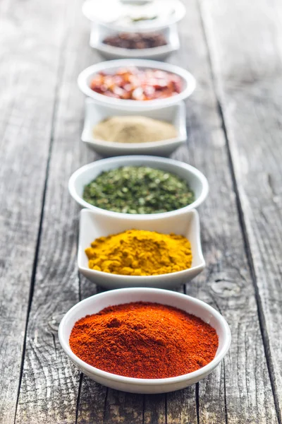 Various dried herbs and spices. — Stock Photo, Image