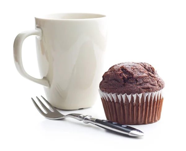 Chutný čokoládový muffin. — Stock fotografie