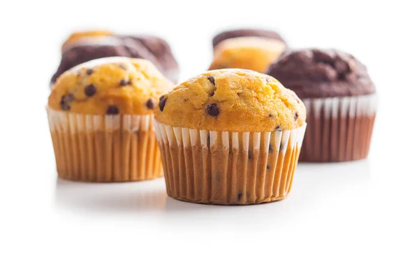 I muffin saporiti con cioccolato . — Foto Stock