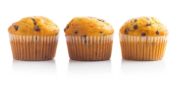 I muffin saporiti con cioccolato . — Foto Stock