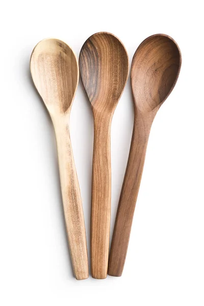 Three wooden spoons. — Stock Photo, Image