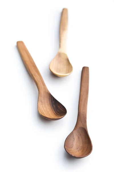 Three wooden spoons. — Stock Photo, Image