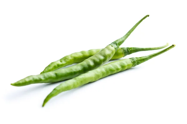 Grønn chili-paprika . – stockfoto