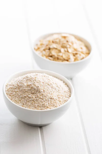 Copos de avena molidos . — Foto de Stock