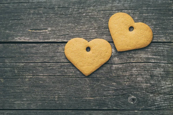 Forma de pan de jengibre corazón . —  Fotos de Stock