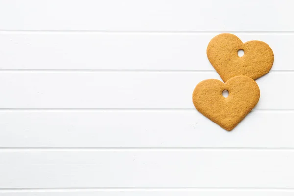 Forma de pan de jengibre corazón . — Foto de Stock