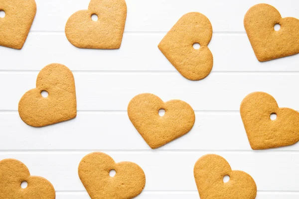 Forma de pan de jengibre corazón . — Foto de Stock