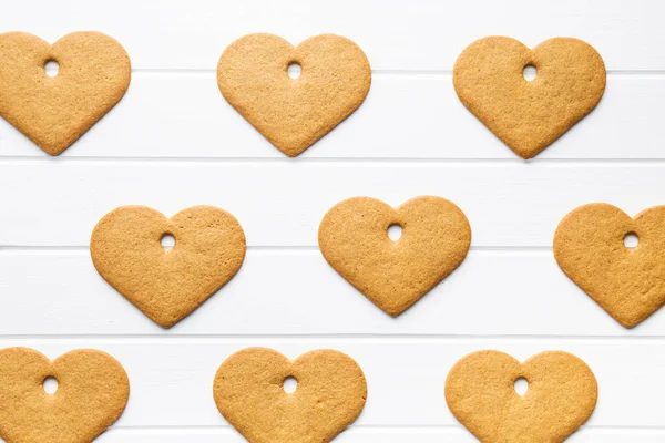 Forma de pan de jengibre corazón . — Foto de Stock