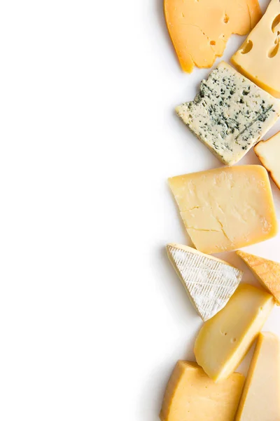 Различные виды сыров . — стоковое фото