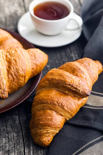 Tasty buttery croissant. — Stock Photo, Image