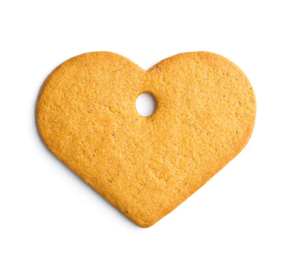 Tasty gingerbread heart. — Stock Photo, Image