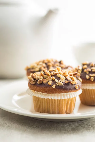 Muffins de avelã doce . — Fotografia de Stock