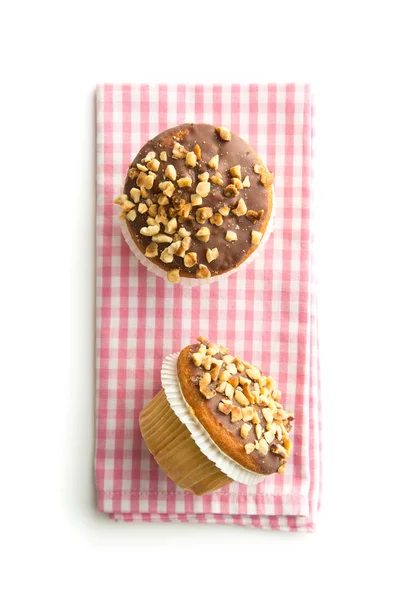 Sweet hazelnut muffins. — Stock Photo, Image