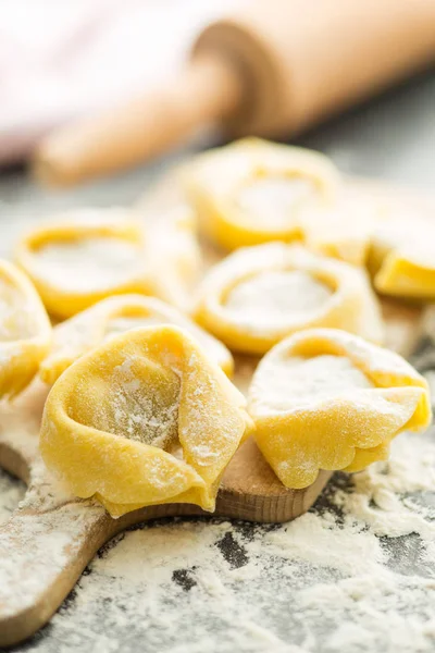 Italian traditional tortellini pasta. — Stock Photo, Image