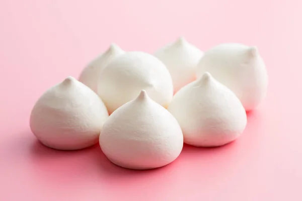 Zoete witte meringue. — Stockfoto