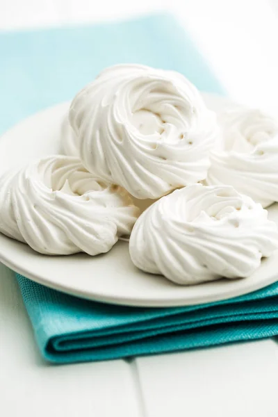 Sweet white meringue. — Stock Photo, Image