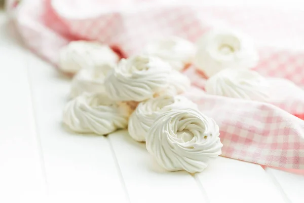 Sweet white meringue. — Stock Photo, Image