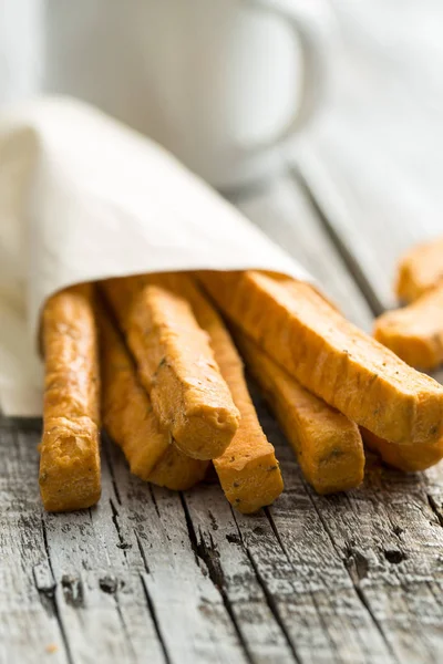 Palitos de pão crocantes . — Fotografia de Stock