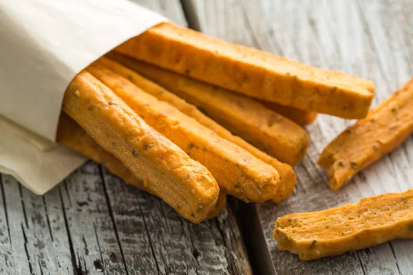 Crispy bread sticks. — Stock Photo, Image