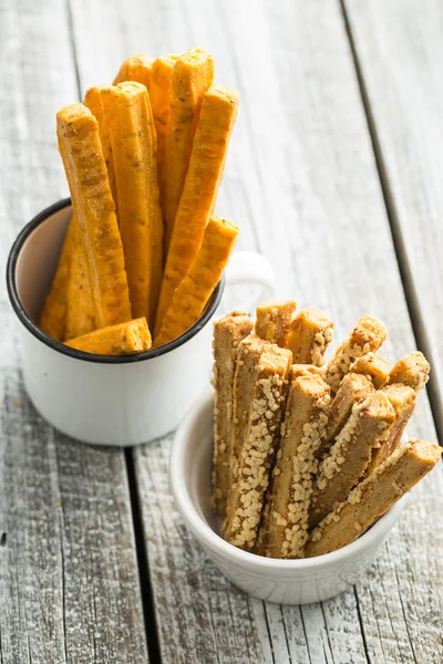 Knusprige Stockbrot. — Stockfoto