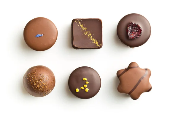 Various chocolate pralines. — Stock Photo, Image