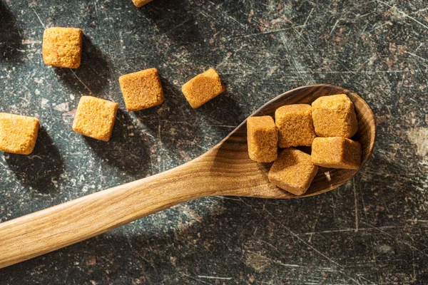 Brown sugar cubes — Zdjęcie stockowe